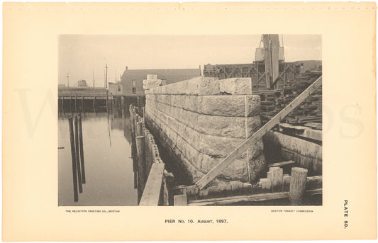 BTC Annual Report 03, 1897 Plate 50: Charlestown Bridge Pier #10