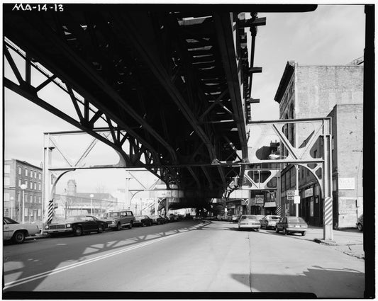 Washington Street Elevated, at Peters Park, 1982