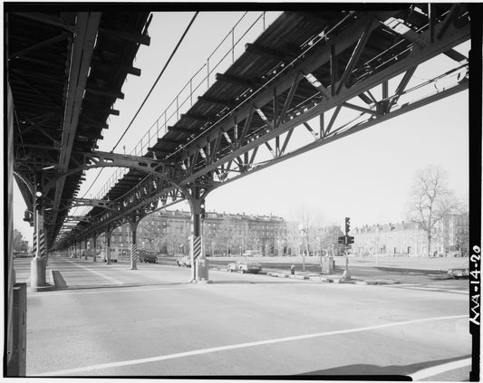 Washington Street Elevated, at Blackstone Square, 1982