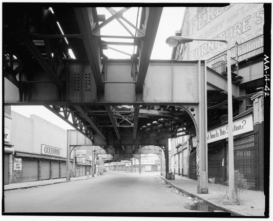 Washington Street Elevated, at Dudley Street, 1982