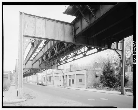 Washington Street Elevated, at Guild Street, 1982