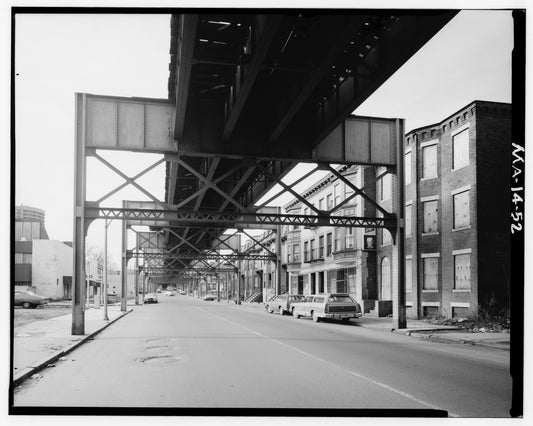 Washington Street Elevated, Near Bragdon St., 1982