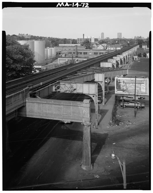 Washington Street Elevated, Arborway Yard, 1982