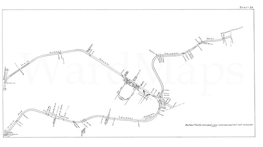 Boston Elevated Railway Co. Track Plans 1946 Plate 24: Medford and Somerville